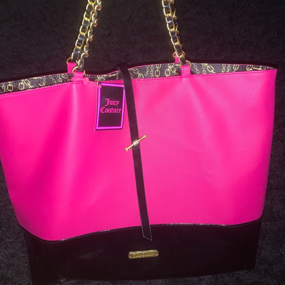 juicy couture neon pink purse